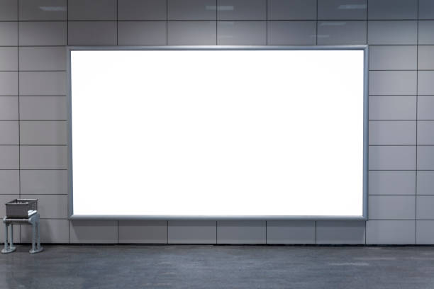 istock Big horizontal poster on metro station 1220156603
