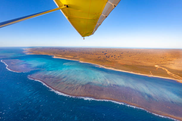 Ningaloo Reef,Aerial Shots - Western Australia stock photo