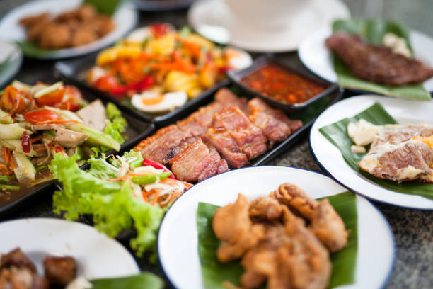 istock Delicious Thai food are Served on table 1220161487