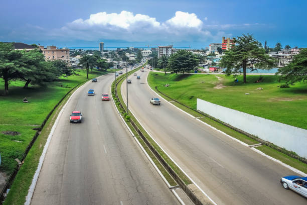 Libreville panoramic view of the African city of Libreville, capital of Gabon gabon stock pictures, royalty-free photos & images