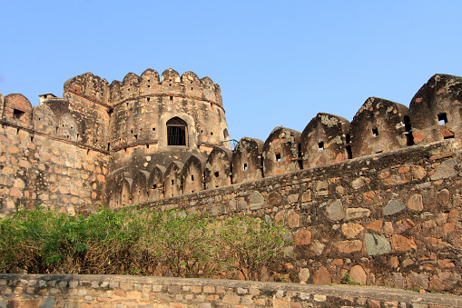 Historic and famous fort of Jhansi in Uttar Pradesh, India.