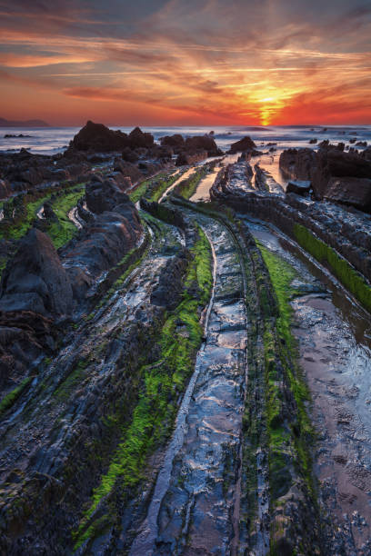 istock Flysch in the Basque Country beach Barrika, Spain 1220166174