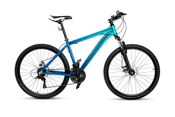 mountain bike with full clipping path - bicycle frame fotos imagens e fotografias de stock