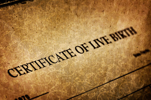 istock Birth Certificate for live baby born 1220170067