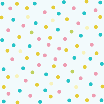 Polkadot colors pastel pattern on white wallpaper.