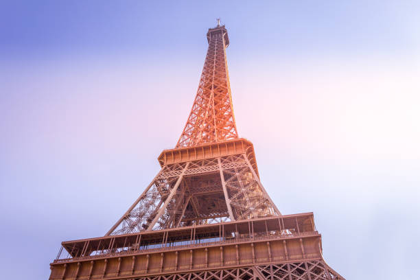istock Sunset in the Eiffel Tower in Paris, France 1220170878