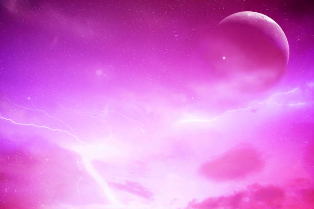Photo of Moon and purple sky