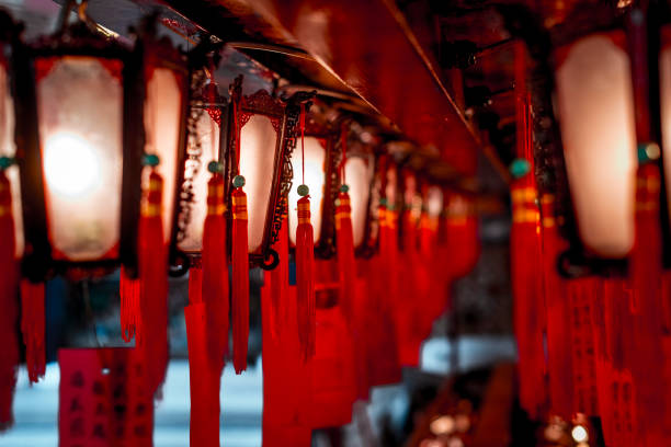 istock Rows of Traditional Chinese Lanterns 1220171540