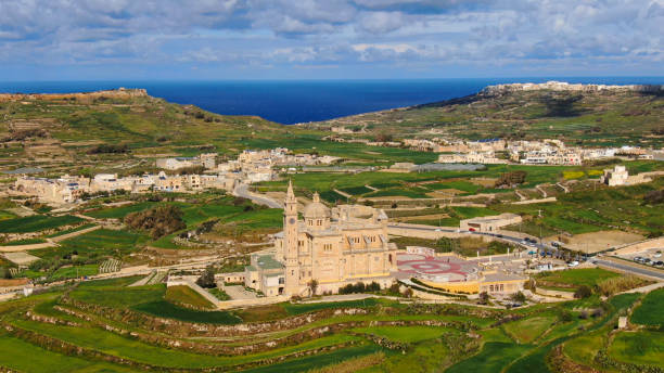 istock The Island of Gozo - Malta from above 1220176430
