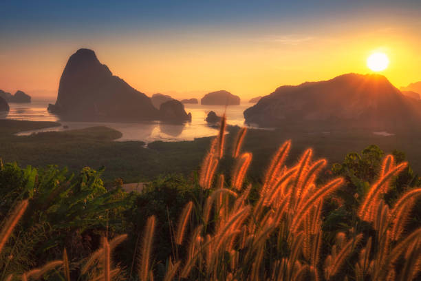 istock Sea and Phang Nga Island, Thailand: Sunrise View Point, Samet Nang Chee 1220178810