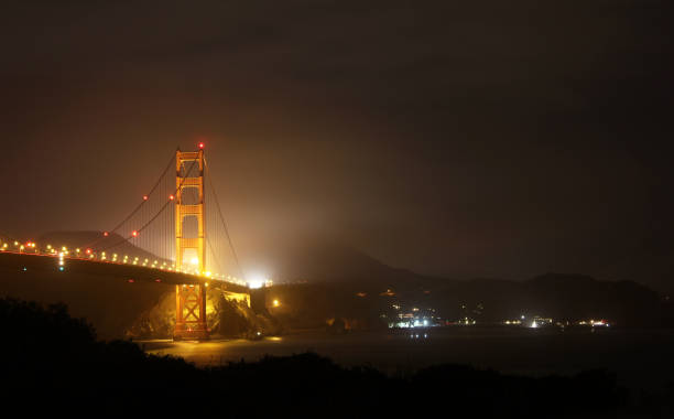 istock Golden Gate Bridge at Night, shot with long exposure 1220181612