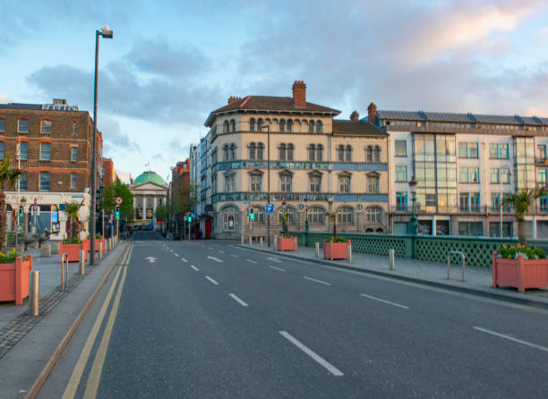 istock Empty city streets during Covid 19, Dublin, Ireland. 1220184326