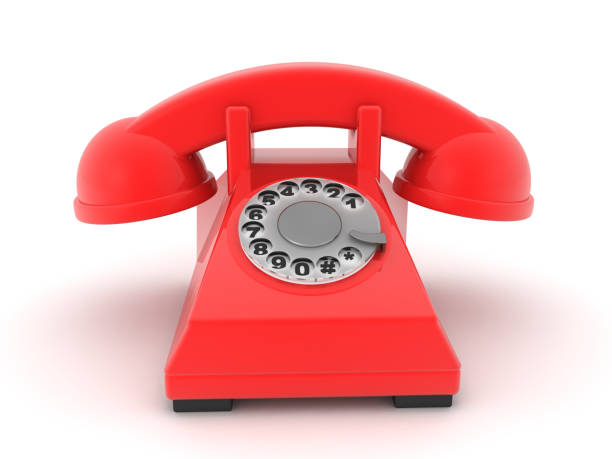 istock 3D Rendering of vintage retro telephone 1220185011
