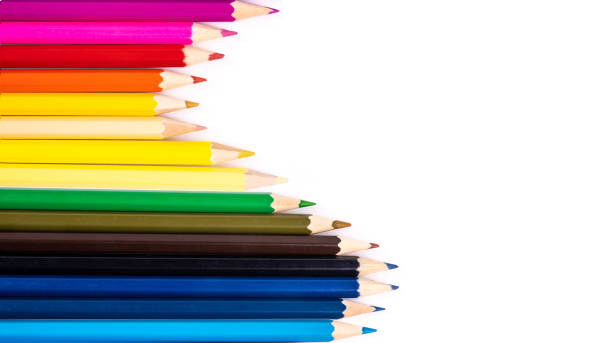 istock Colorful pencils ona background. 1220189244