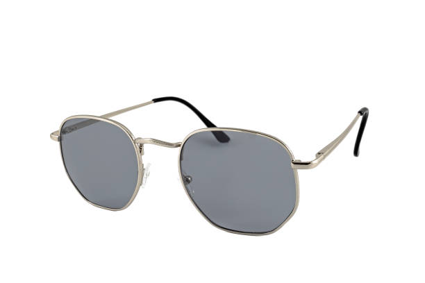 istock Gray Square Wrap Around Frames Sunglasses Isolated on White 1220189429