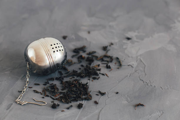 istock Reusable strainer for brewing useful loose tea instead of harmful tea bags 1220194380
