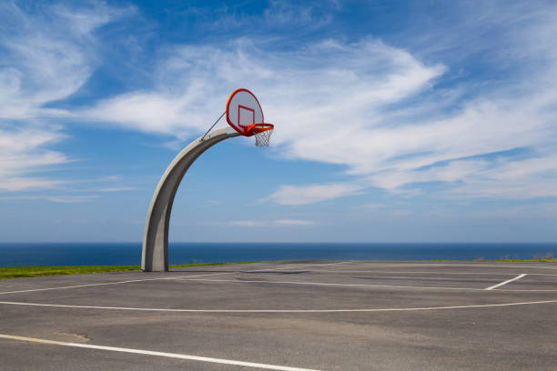 basketball hoop stand - basketball basketball hoop california southern california stock-fotos und bilder