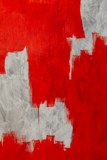 istock white gray background smears red paint wall texture 1220195822