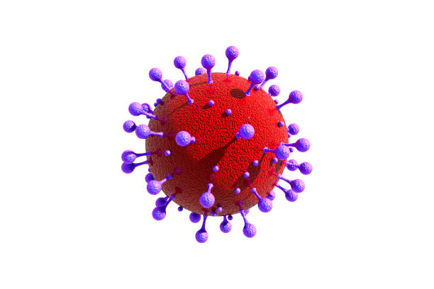 istock 3D Rendering Corona Virus COVID Symbol Isolated on White Background 1220197605