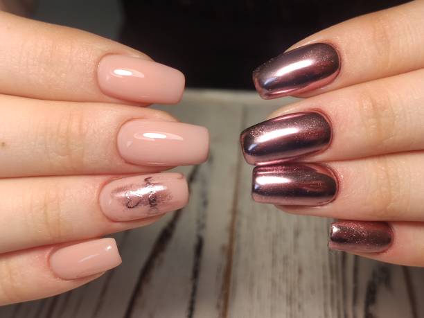 istock sexy pink manicure on long beautiful nails 1220202463