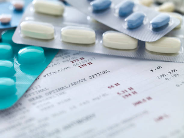 istock Medical report and medicines 1220206588
