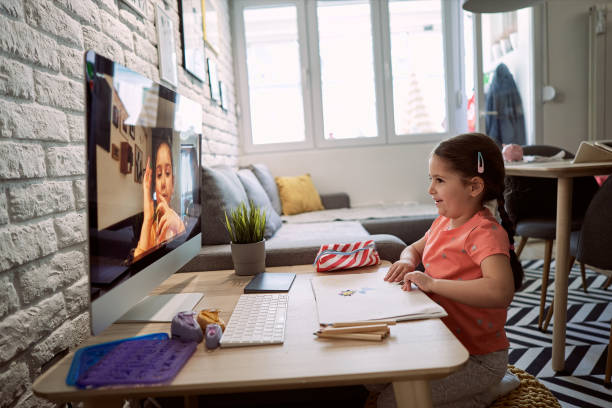 istock Children enjoying time together over a video call during a coronavirus outbreak 1220211387