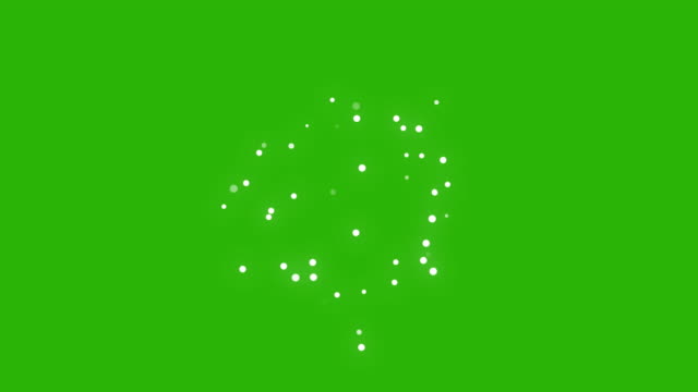 Magic Power Energy Abstract Particle Ball Green Screen Loopable