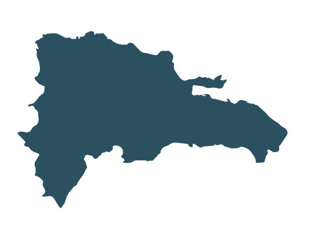 ドミニカ共和国のマップ - dominican republic点のイラスト素材／クリップアート素材／マンガ素材／アイコン素材