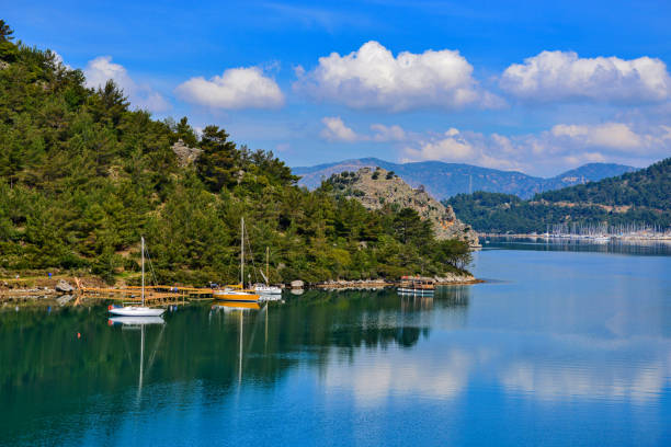 istock Blue voyage. Daily boat trip. 1220217953