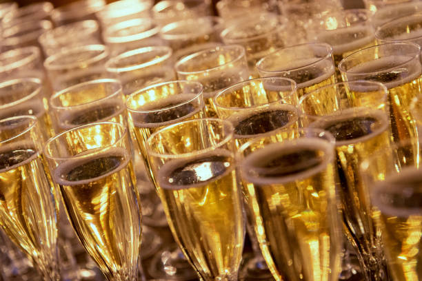 istock many glasses of champagne for the whole frame. Horizontal frame 1220221386