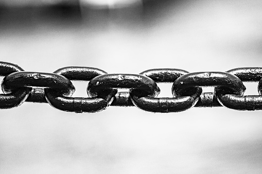 Chain in black nad white
