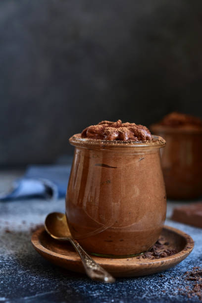 istock Homemade delicious chocolate mousse 1220226945