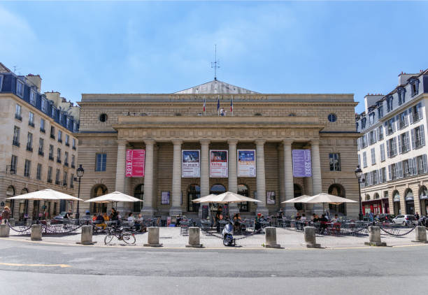 Theatre de l'Odeon in the 6th arrondissement of Paris stock photo