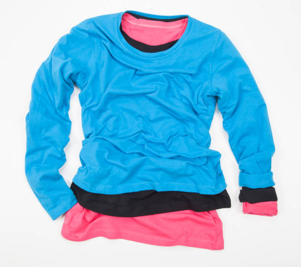 istock three different unisex long sleeve shirts Color folded on white background 1220232260