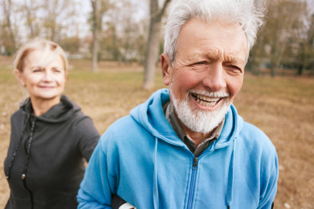 istock Senior Couple In Park 1220237802
