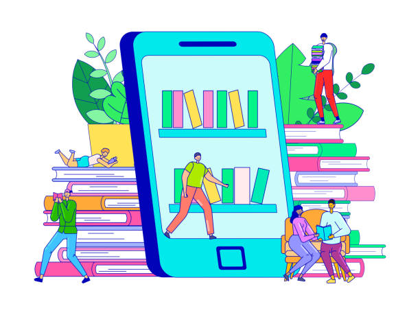 Ilustración de Concepto De Biblioteca En Línea Personas Diminutas Personajes De Dibujos Animados Leyendo Libros Ilustración Vectorial y más Vectores Libres de Derechos de Accesibilidad - iStock Ilustración de Concepto De Biblioteca En Línea Personas Diminutas Personajes De Dibujos Animados Leyendo Libros Ilustración Vectorial y más Vectores Libres de Derechos de Accesibilidad - iStock