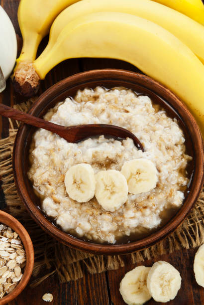 istock Porridge with bananas and honey 1220240564