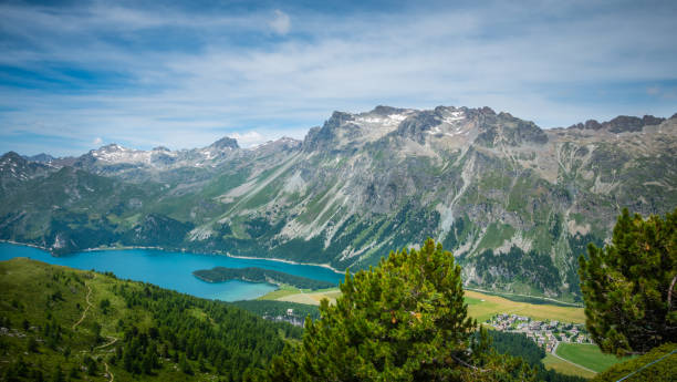 istock View over Lake Sils in Engadin Switzerland 1220249562