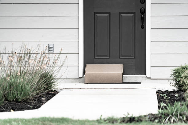 istock Package Delivery at Doorstep during Covid-19 Lockdown 1220266056