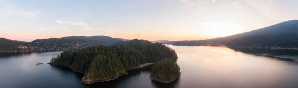 istock Beautiful Aerial Panoramic View of Indian Arm 1220268965
