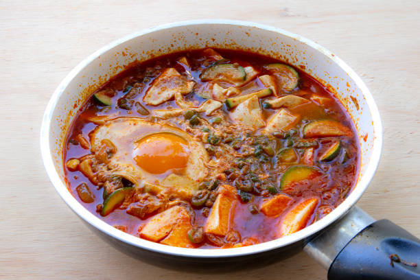 istock Korean spicy silken tofu stew 1220269028