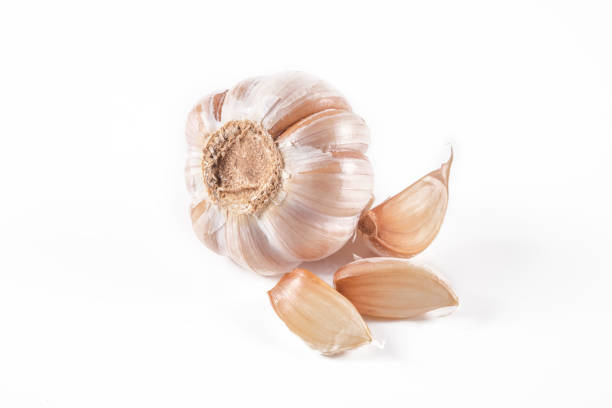 istock Garlic set isolated on white background stock photo 1220271390