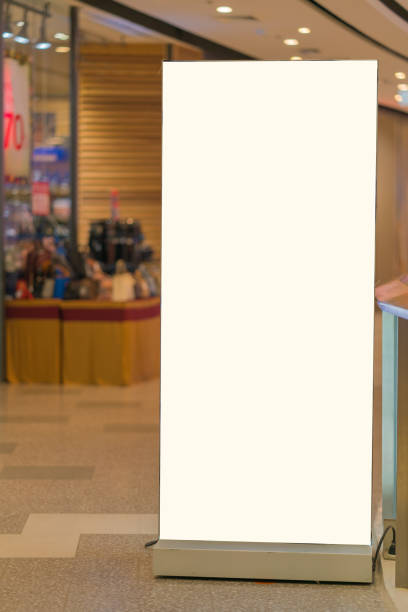 istock billboard or advertising poster with empty copy space at Department store 1220273032