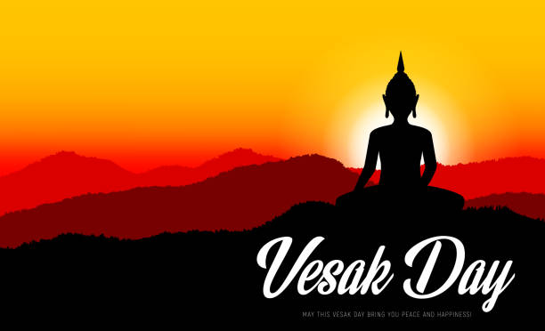 維薩克佛日,佛教宗教節日 - vesak day 幅插畫檔、美工圖案、卡通及圖標
