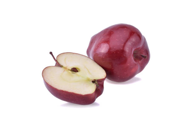red apples isolated on the white background