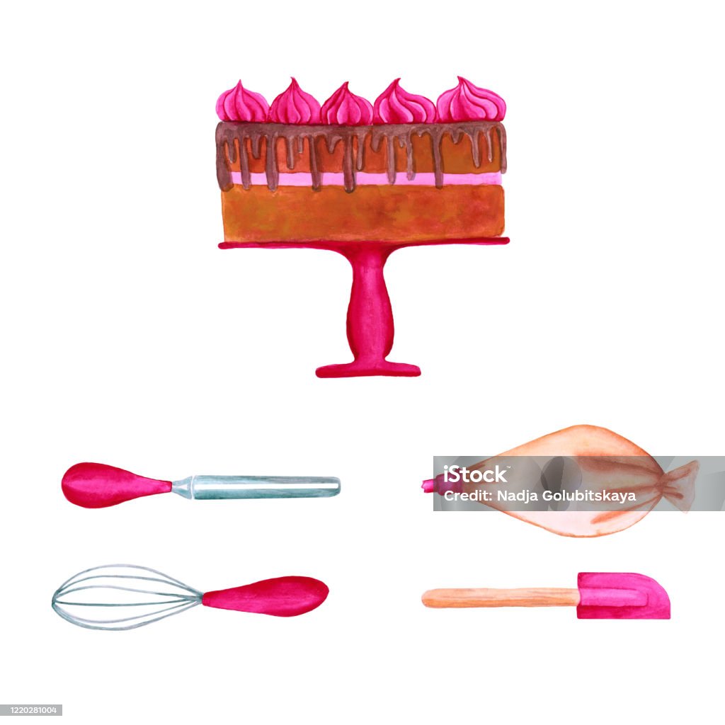 https://media.istockphoto.com/id/1220281004/vector/watercolor-set-of-cake-on-a-pink-stand-and-pastry-utensils-isolated-on-white-background.jpg?s=1024x1024&w=is&k=20&c=AAiBWuqa7ZmIV_OOIjyFpjEQIKijx2gnG8Qb6aHy_iI=
