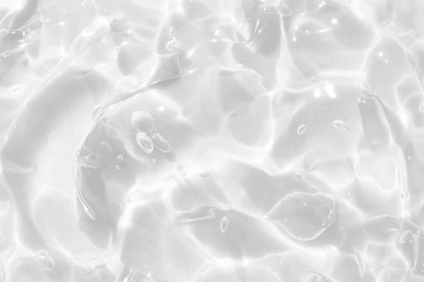 vitt vatten våg abstrakt eller naturliga rippel gel skum konsistens bakgrund - hårgelé bildbanksfoton och bilder