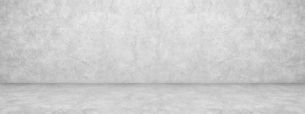 istock Studio room of Plaster cement concrete wall texture background. for interior design and product showing. 1220290368