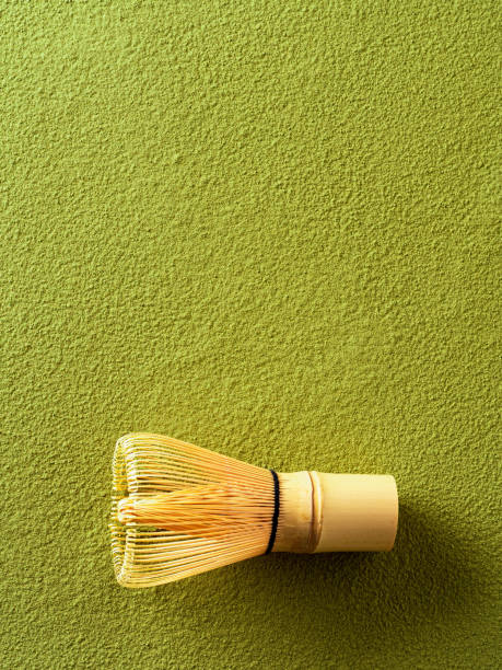 istock Powdered green tea Matcha and bamboo whisk 1220292707