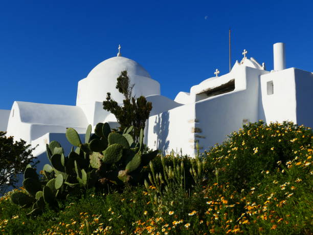 istock Aghios Antonios monastery near Marpissa, Paros island 1220293981